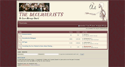 Desktop Screenshot of orate.decemberists.com