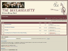 Tablet Screenshot of orate.decemberists.com